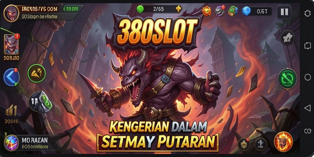 Screenshot gameplay <strong>380SLOT</strong> yang menampilkan suasana menyeramkan dan mencekam.