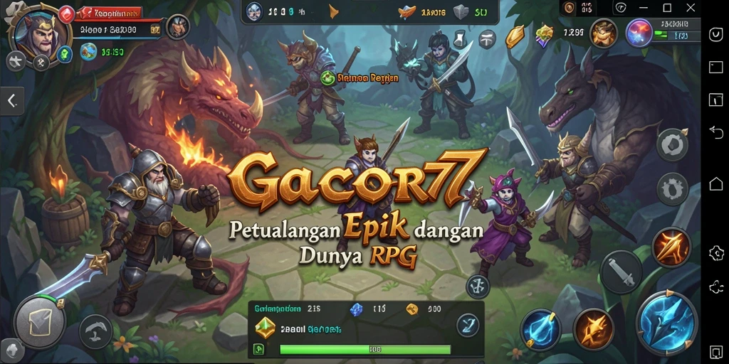 Tampilan gameplay <strong>GACOR77</strong> yang menegangkan dan penuh aksi.