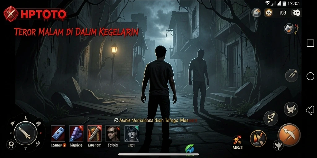 Gameplay HPTOTO dengan suasana menegangkan dan mencekam.