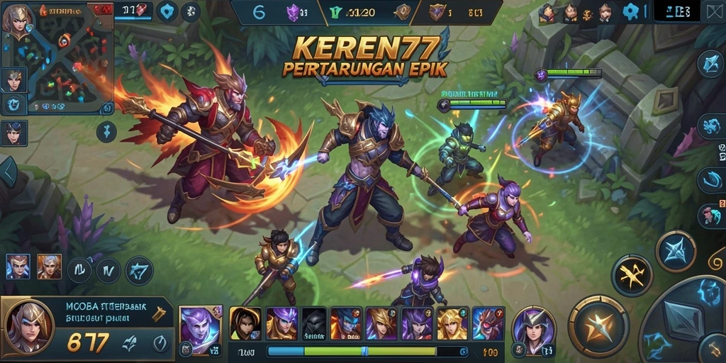 Tampilan gameplay KEREN77 yang menegangkan dan penuh aksi.