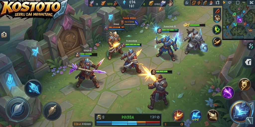 Tampilan gameplay KOSTOTO yang menegangkan dan penuh aksi.
