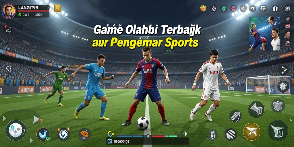 Tangkapan layar LANGIT99 menampilkan keseruan pertandingan olahraga.