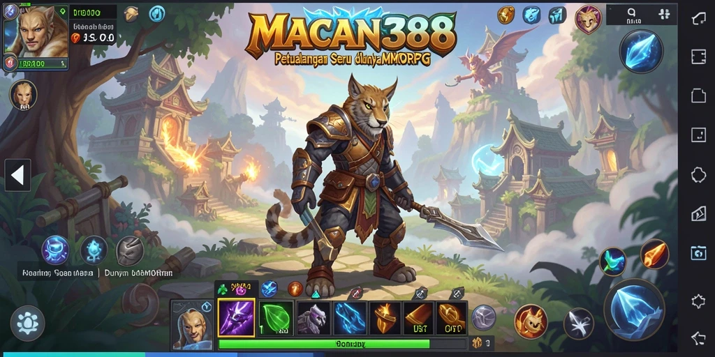Tampilan gameplay <strong>MACAN388</strong> yang menegangkan di dunia MMORPG.