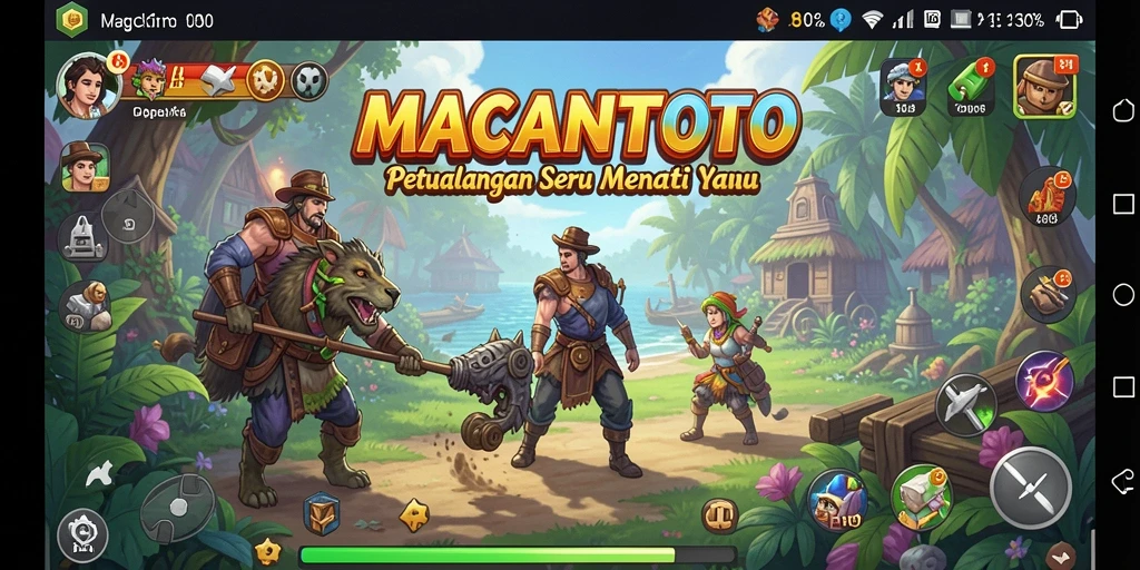 Pengambilan layar menunjukkan gameplay seru dalam petualangan MACANTOTO.
