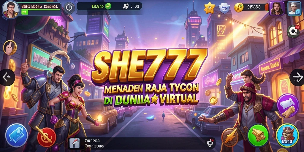 Tampilan antarmuka SHE777 yang menarik dalam gameplay Tycoon.