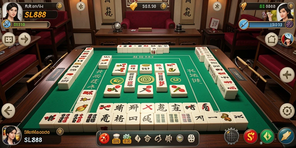 Tampilan gameplay Mahjong yang seru dan menarik di SL888.