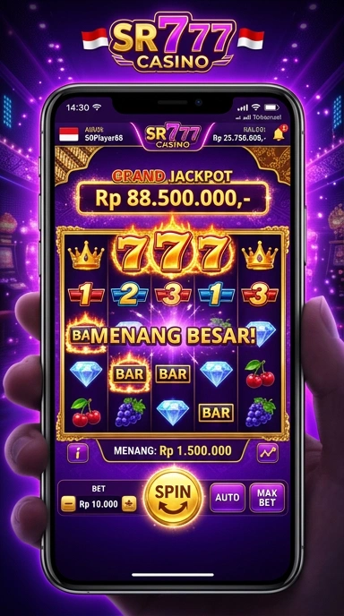 Tampilan antarmuka sr777 yang intuitif dan mudah dipahami.